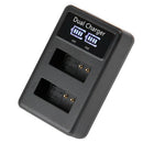 Mamen LP-E12 LPE12 LP E12 Camera LCD USB Dual Battery Charger for M 100D Ki