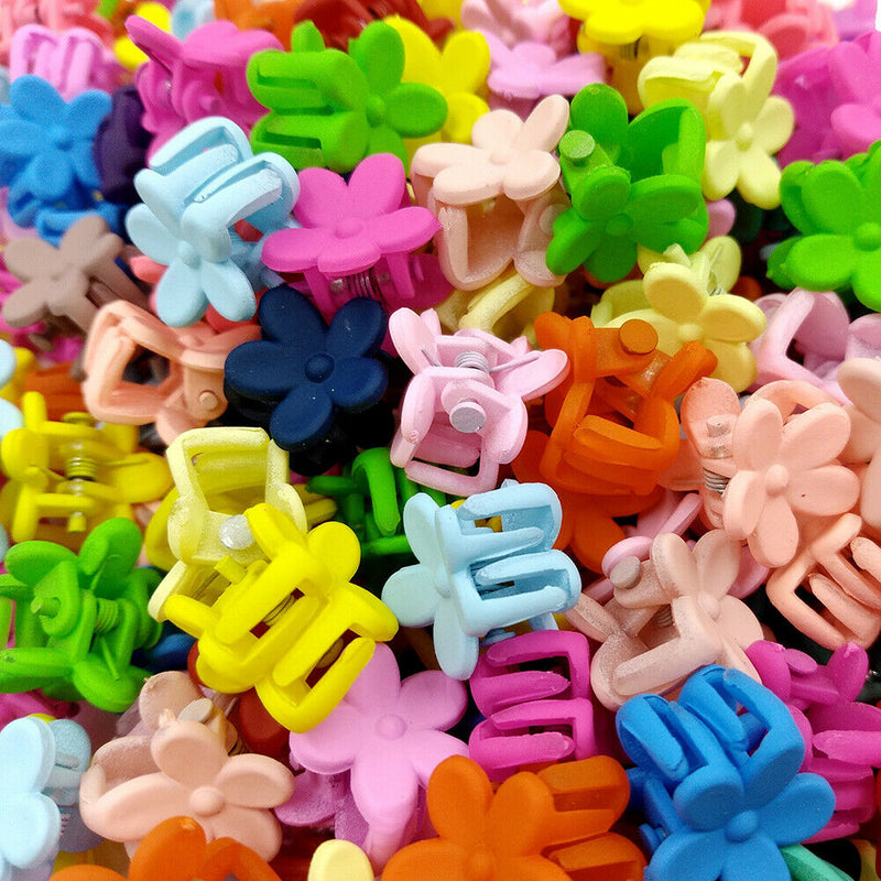 100pcs Children Kids Girl Hair Clips Women Korean Mini Hairpins Hair Pins A