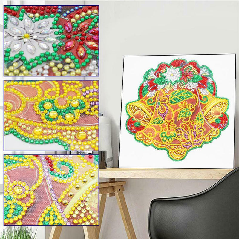 5D DIY Special Shaped Diamond Painting Christmas Bell Embroidery Mosaic Kit