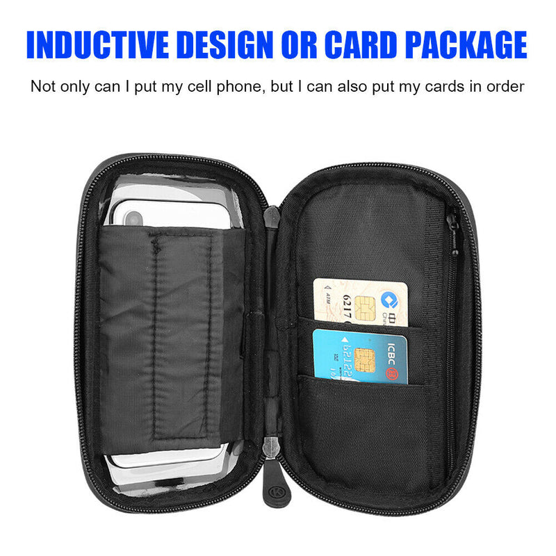 E-bike Phone Holder Bag Navigation Stand Waterproof Motorcycle Moped Handlebar
