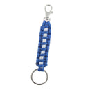 Outdoor Survival Kit Paracord Key Chain Rope Parachute string Lanyard Blue
