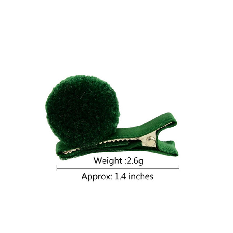 Cute 10pcs  Infant Baby Girls Soft Plush Ball Hair Clip Hairpin Lovely LJ