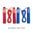 Adjustable Jump Rope with Counter Foam Padded Sports Skipping Rope (Red)