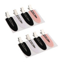 Pack of 8 Fashion Seamless No Bend No Crease Mark Hair Clips Women Makeup Hair