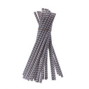 50 Pcs Straws :25 Pcs Paper Straws Birthday Wedding Baby Shower Party Strip J2V8