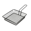 Metal Fry Basket Present Fried Food, Snacks Fast Food Serving Basket, Black