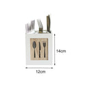 Tabletop Wooden Box Handmade Fork Chopstick Kitchen Storage Tableware Holder
