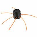 4 Pcs Line Trimmer Head With 3 Mowing Ropes Set Plastic For Lawn Brush Cutter