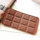 2pcs Silicone Mini Chocolate Block Bar Mould Mold Ice Tray Cake Decoration zxv