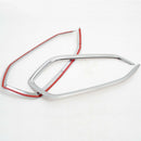 For Hyundai Tucson 2016 2017 2018 ABS Chrome Front Fog Light Lamp Cover Tri D1O6