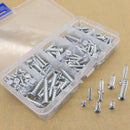250g/Box 10 Sizes M3 M4 M5 Flat Head Self Tapping Screws Fastener Assortment