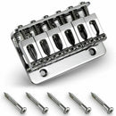 New 6 string Chrome 65MM Fixed HardTail Electric Guitar Bridge J0R5 Tailpie H8O6