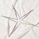 Printing Flower Stainless Steel Slant Tip Eyebrow Tweezer Hair Removal Random JR