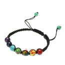7 Chakra New Healing Balance Beaded Bracelet Lava Yoga Reiki Prayer Stone Unisex