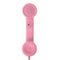 3.5mm Mic Retro Cell Telephone Handset Phone Classic Receiver Pink+Green