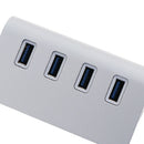 Aluminum alloy 4-port USB3.0 high speed hub adapter Cable For PC Lapt%!