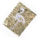 Flamingo Reversible Change Color Sequin Sew On Patches for Clothes DIY AppliB3C
