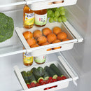 2PC Kitchen Fridge Slide Case Storage Boxes Space Shelf Organizer Drawer Holder