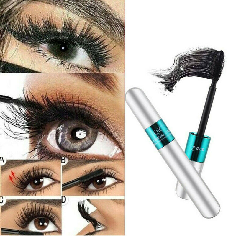 Waterproof 4D Silk Fibre Eyelash Extension Make Up Volume Long Lasting hot.