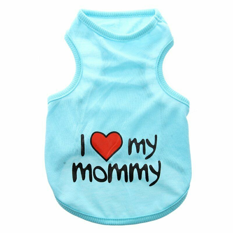 Fashion Cool Clothes Lover Vest T-Shirt for Puppy Dog Cat-Blue XXL