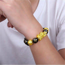 Feng Shui Black Obsidian Pi Xiu Wealth Bracelet Attract Wealth&Good Luck Jewelry