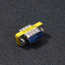 2pcs DB9 Male to Male Adapter Gender Changer Serial RS232 Coupler Straight A