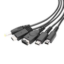 5 in 1 USB Charging Cable Gaming Accessories Fit for Nintend NEW 3DS XL NDSLite