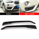 3X(Car Front Fog Lights Lamp Strips Trim Cover Stickers for Bmw X1 F48 2016