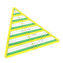 Quilting Ruler Non Slip Pyramid Acrylic Quilters Inch Rules for Crafts, Fabric,