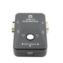2 Port USB VGA KVM Switch Box For Mouse Keyboard Monitor Sharing Computer OZ