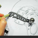 Pocket Multi-functional Drawing Ruler Magnetic Scale Compass Measuring Tool