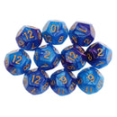 10pcs 12 Sided Dice D12 Polyhedral Dice for Dungeons and Dragons Table Games