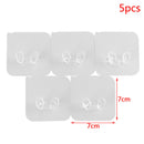 5Pcs Transparent Plug Wall Bracket Kitchen Wall Strong Adhesive Socket Hook BX
