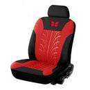 Butterfly Car Seat Covers PU Leather Auto Seat Protector (2pcs/set Red)