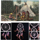 Double Ring Shell Dream Catcher Feather Car Wall Hanging Decoration Craft
