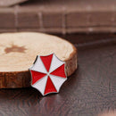 Creative Red White Hit Color Brooch Badge Umbrella Pins Jacket Jewelry Gift