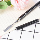 dual-ended builder uv & poly gel nail brush nylon hair flat pusher carving pen^i