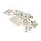 Crystal Rhinestone Wedding Flower Pearls Hair Clip Hair Comb For Women Bride  Dz