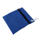 Pack of 2, Golf Ball Carry Bag / Washer Pouch Cleaner, Zipper Pouch with Hanging