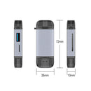 6-in-1 Type C Memory Card OTG Readers USB3.0 SD TF Cards Adapter For PC Android