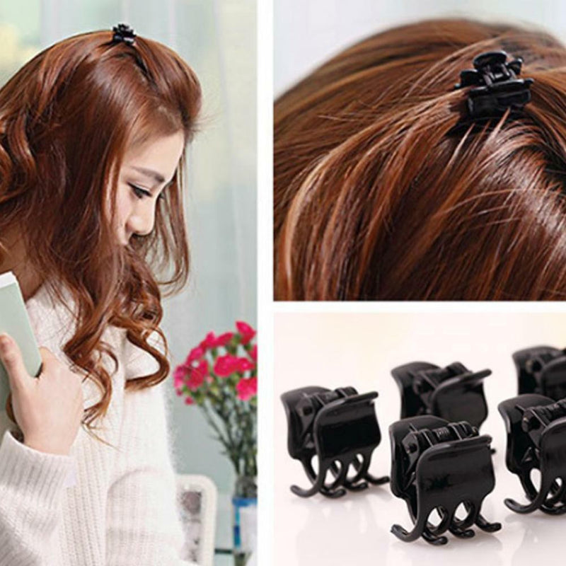 Black Plastic Mini Hairpin 6 Claws Hair Clip Clamp Hair Accessories set AU