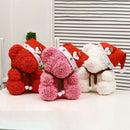 25cm Christmas PE Bear of Roses Bear Rose Flower Artificial New Year Gifts