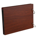 DIY Photo Album Wood Cover Anniversary Scrapbook 8 X 6 inches Self-adhesive A1I7