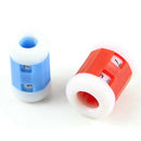 2 Large Red Plastic Knit Knitting Needles Row Counter +2 Small Blue Plastic H7H4