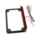 ABS Plastic Motorcycle License Plate Bracket Number Mounting Frame LED Light