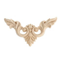 4pcs 8*8cm Wood Carved Corner Onlay Furniture Home Decorations Unpainted Ap