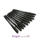 10PCS Fine Dual Heads Marking Pen Marker Waterproofink Thin Nib Black