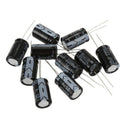 10 Pcs black 2200uF 25V Radial Aluminum Electrolytic Capacitors 1.3*1.3*2.1