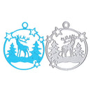 Christmas Elk Metal Cutting Dies Stencil for DIY Scrapbooking Album Paper C %o