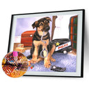 5D DIY Full Drill Diamond Painting Dog Cross Stitch Embroidery Kit (C1171)